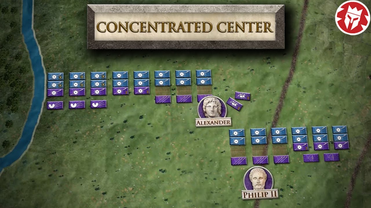 Ancient Tactics: Concentrated Center - Kings and Generals #shorts