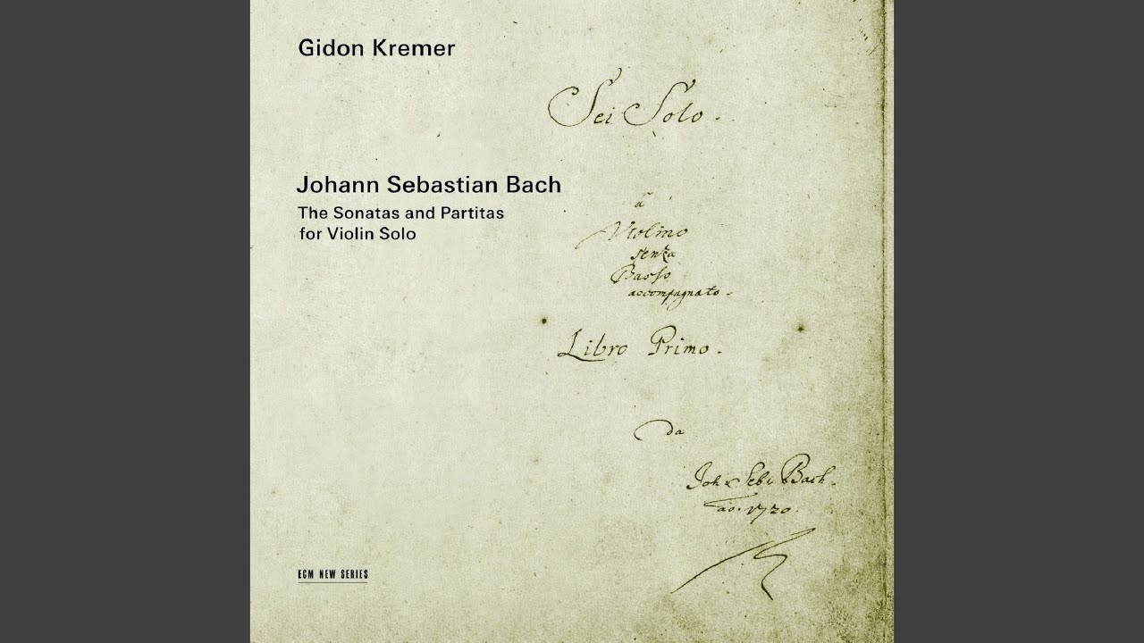 J.S. Bach: Partita No. 2 for Solo Violin in D Minor, BWV 1004: V. Chaconne