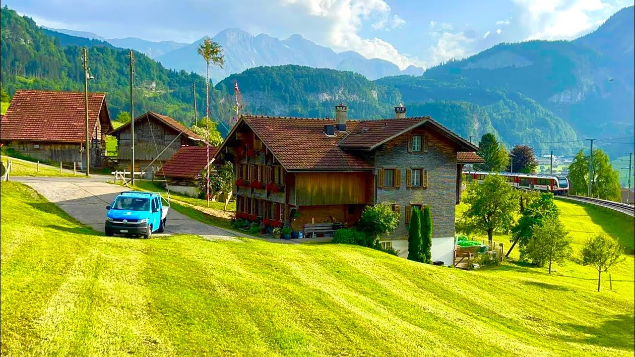 🇨🇭Тур по швейцарской деревне | Лунгерн _ Самая красивая деревня ШВЕЙЦАРИИ
