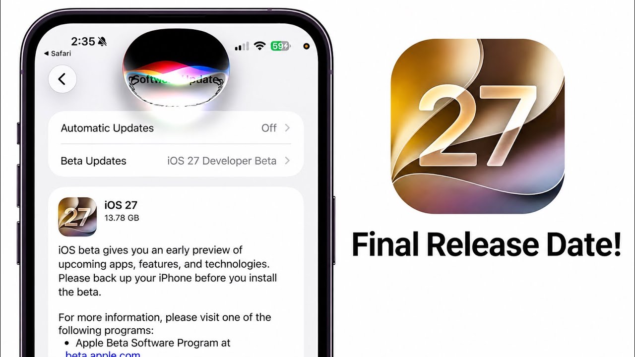iOS 27 Final Release Date - HERE YOU GO!