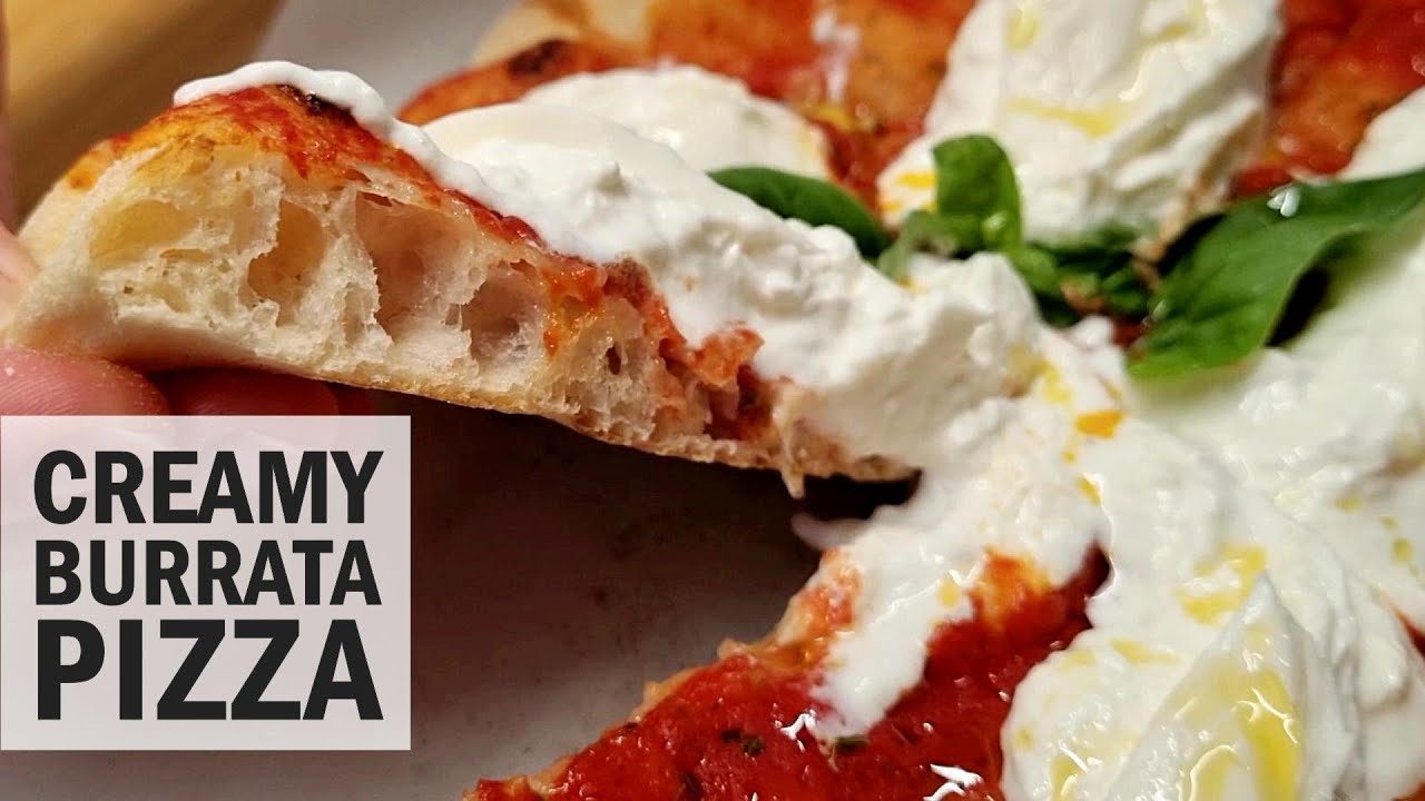 Amazing Burrata Pizza from Scratch | Easy Homemade Italian Pizza Recipe