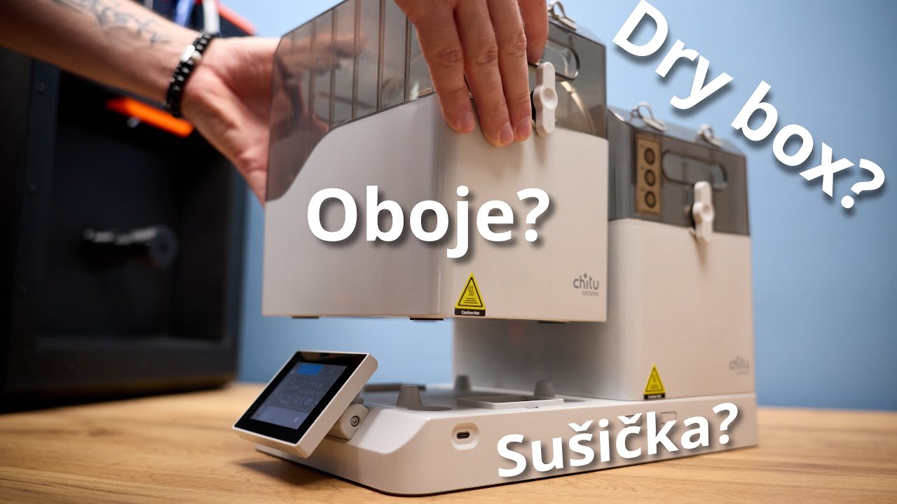 Sušička filamentu s úložnými boxy - Chitu Systems FilaPartner E1 (Recenze)