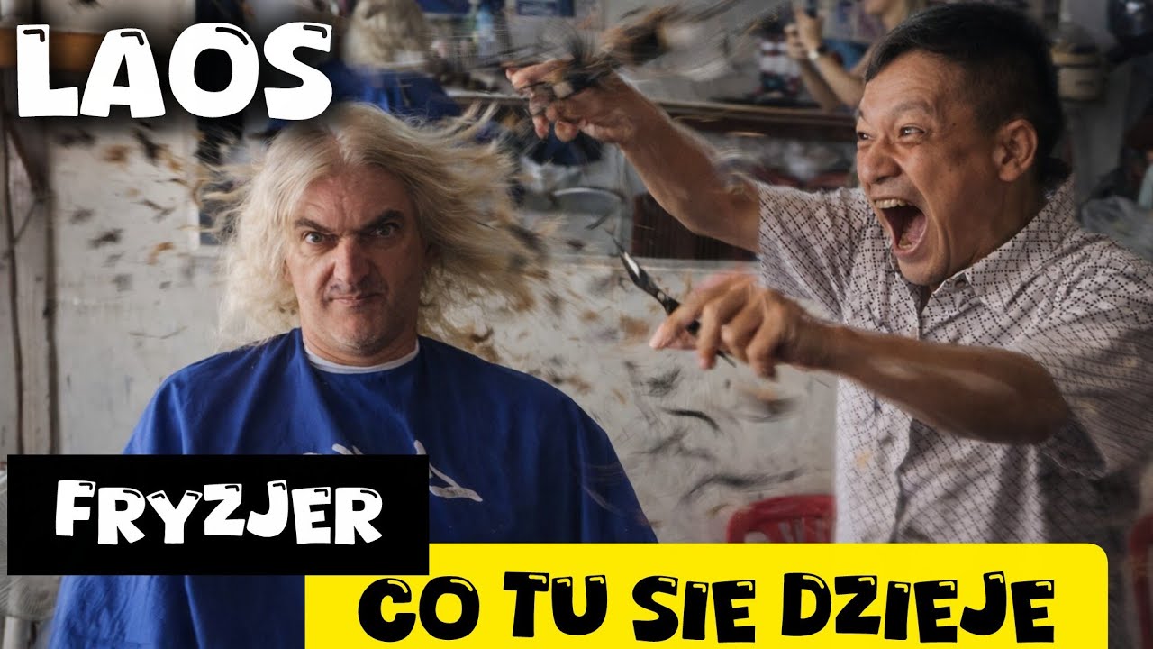 Tak wygląda fryzjer w Luang Prabang. Europa by tego nie zrozumiała SZOK - Lokalnym fryzjer LAOS