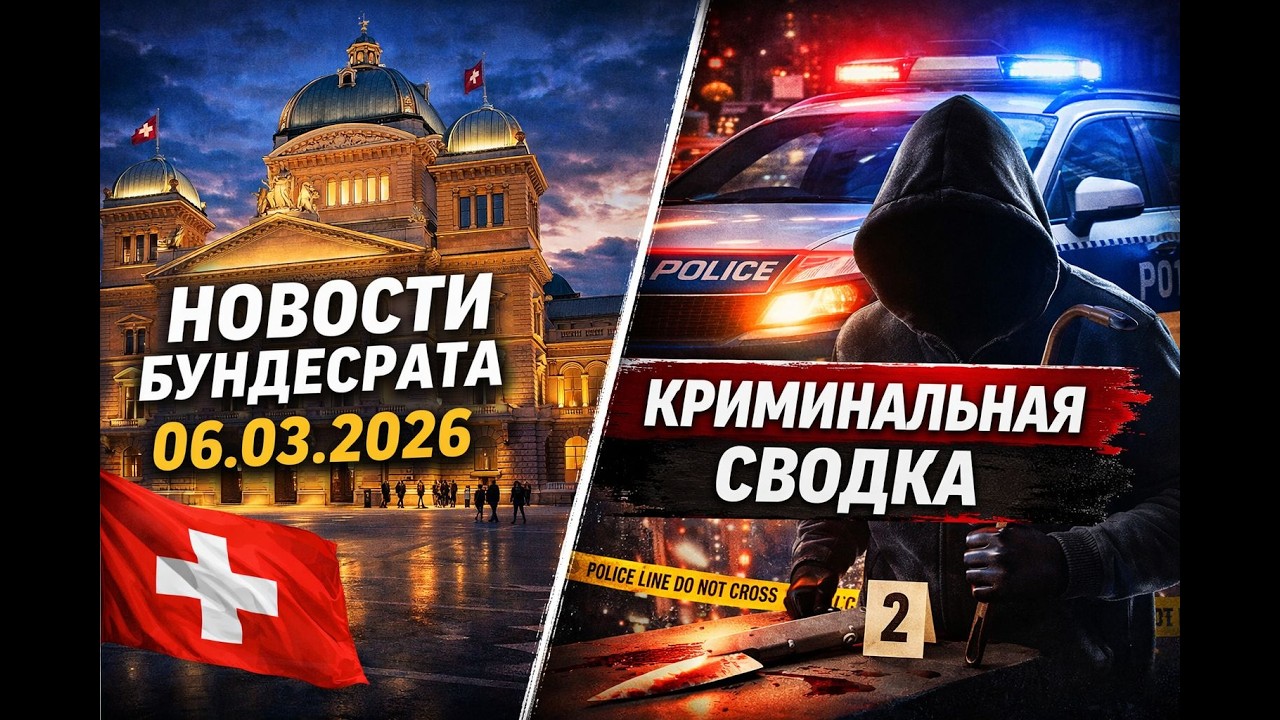 Новости Бундесрата, Швейцария — 6 Марта 2026 года. Криминальная хроника#новости #news