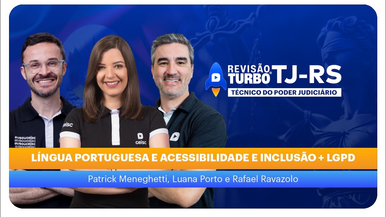 Revis&atilde;o Turbo TJ-RS: L&iacute;ngua Portuguesa e Acessibilidade e Inclus&atilde;o + LGPD