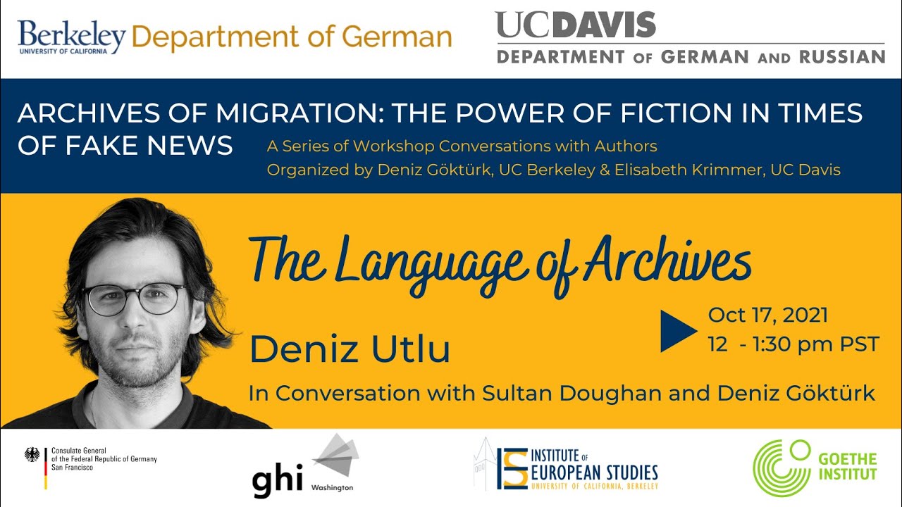The Language of Archives: Deniz Utlu in conversation with Sultan Doughan and Deniz Göktürk