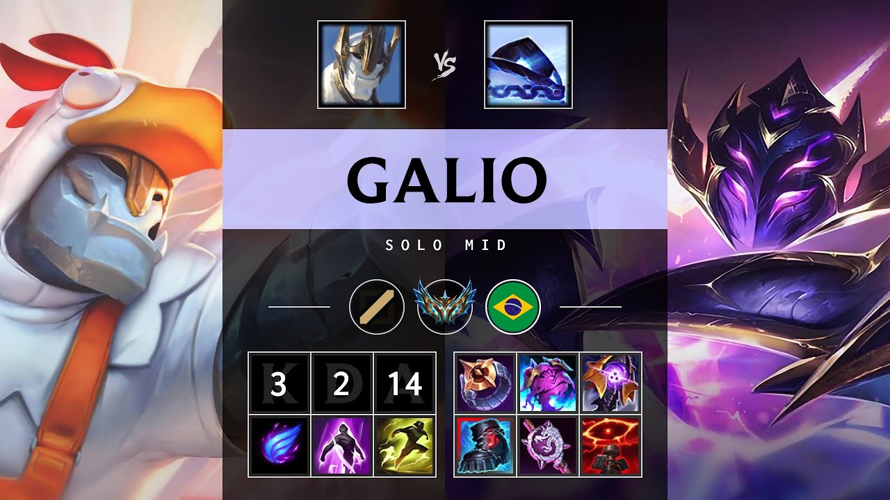 Galio Mid vs Xerath - BR Challenger Patch 25.14