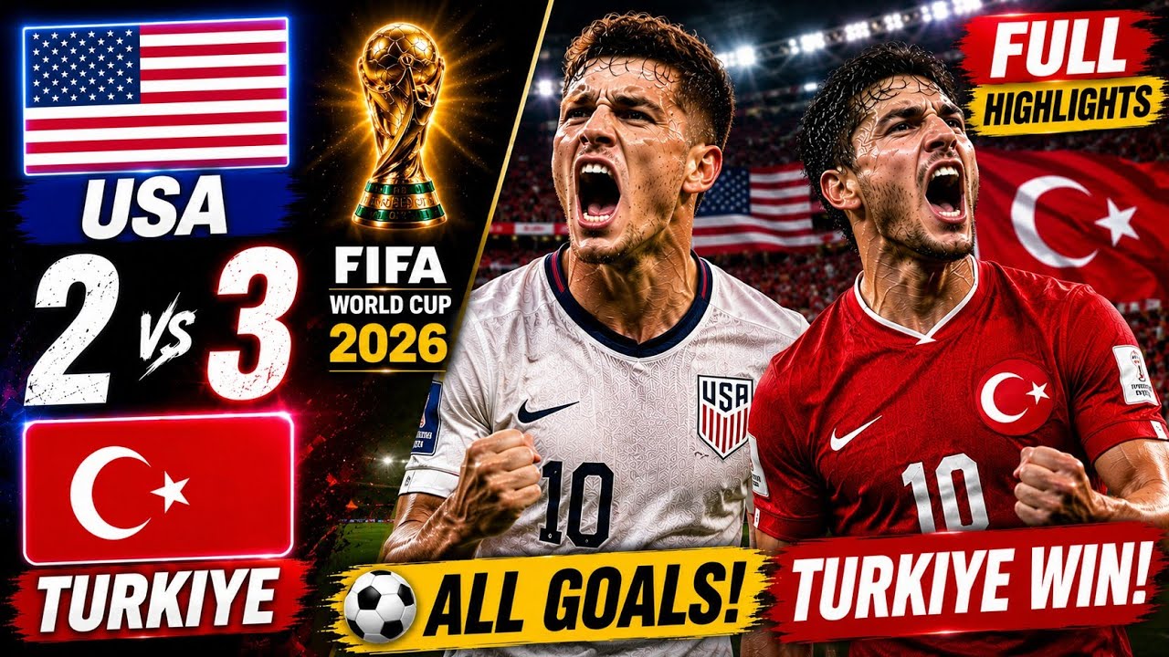 USA 2-3 Turkiye | All Goals & Match Highlights | FIFA World Cup 2026 &sect; @PlayNexaUsa @fifa  