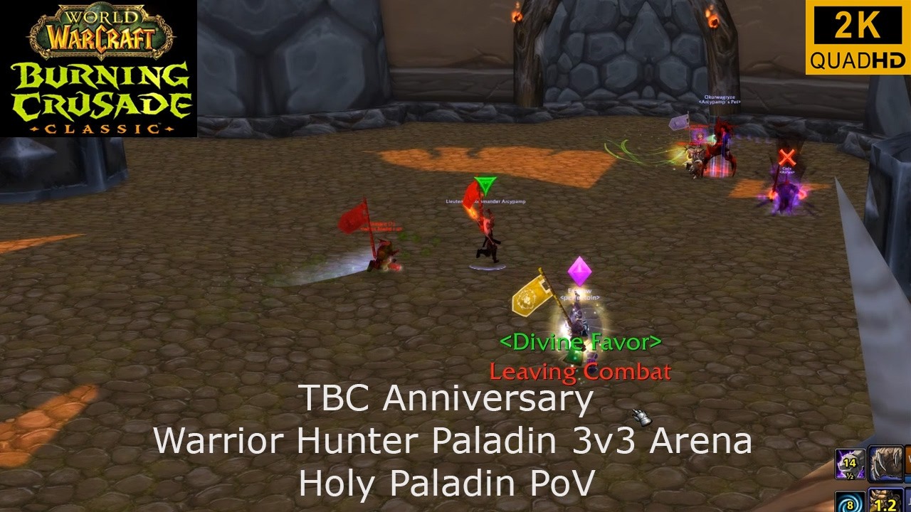 WoW TBC Anniversary | 3v3 Arena | Warrior Hunter Paladin | Holy Paladin PoV | 2K