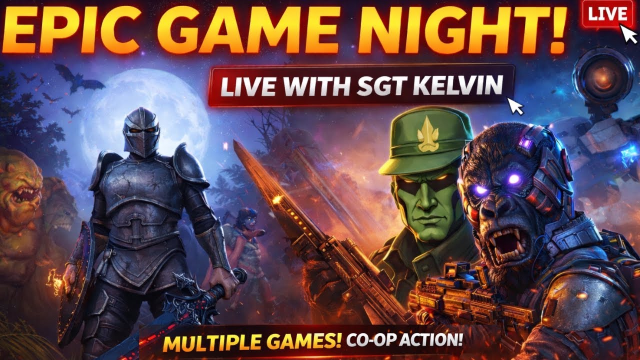 EPIC Co-Op Game Night with SGT Kelvin! | Triarchy First… Then Chaos 😈 | LIVE