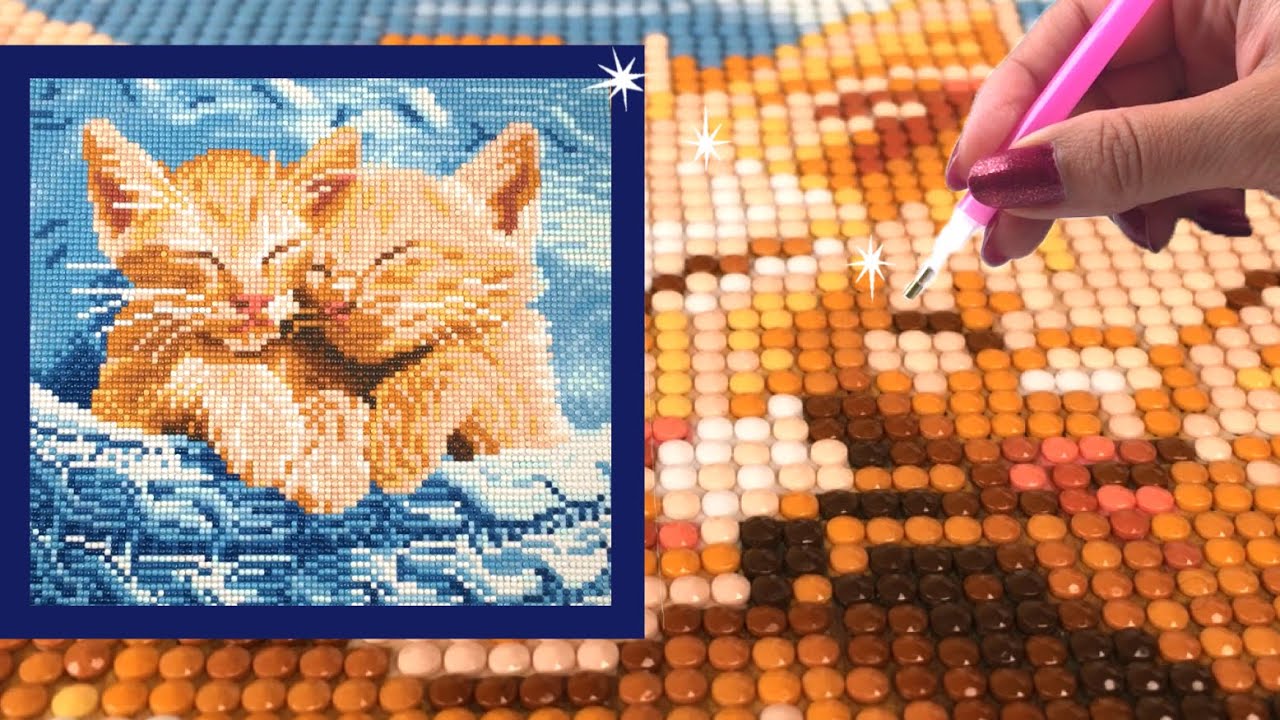 Diamond painting bij Aldi - kittens