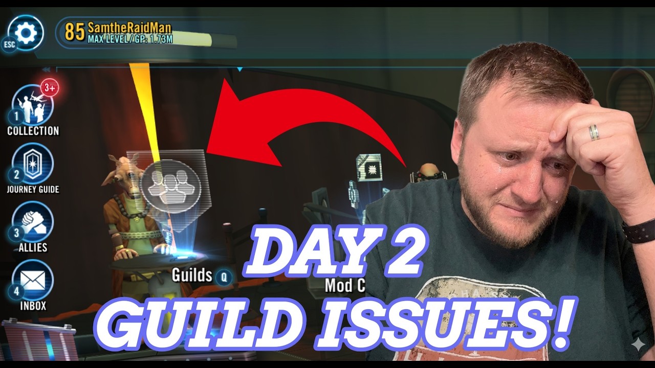 My Guild had me CRYING! Day 2 in Star Wars Galaxy of Heroes!!!