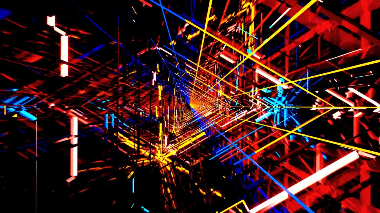VisionKanal 4K – Цифровой Неоновый Энергетический Туннель RGB | VJ [Без Звука – 2 Часа]