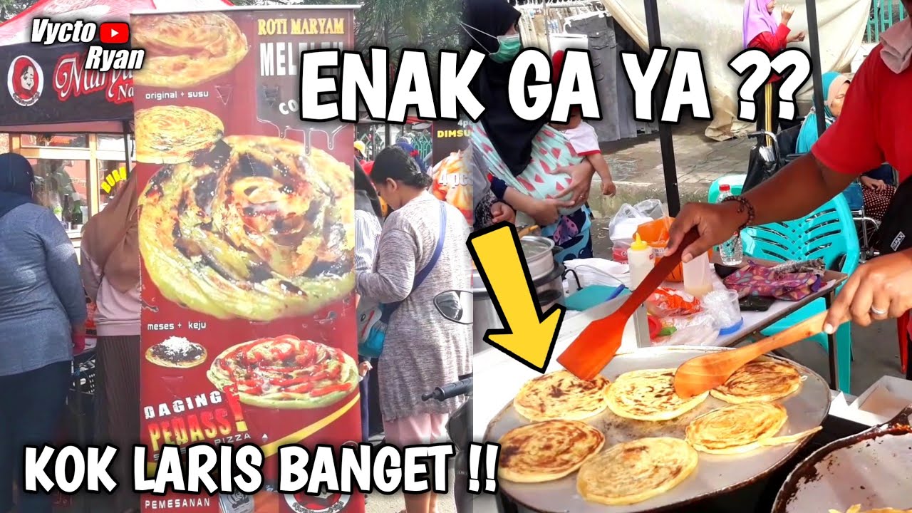 ROTI MARYAM PALING LARIS BELINYA SELALU NGANTRI | ROTI MARYAM NAYFA KARAWANG |INDONESIAN STREET FOOD