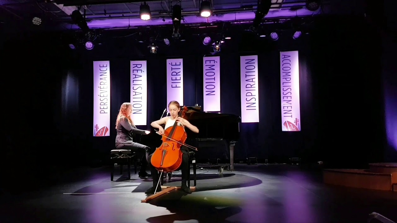 Sophie (9 ans) au violoncelle : Sonatina WoO 43a - Beethoven (concours RdL 2019)