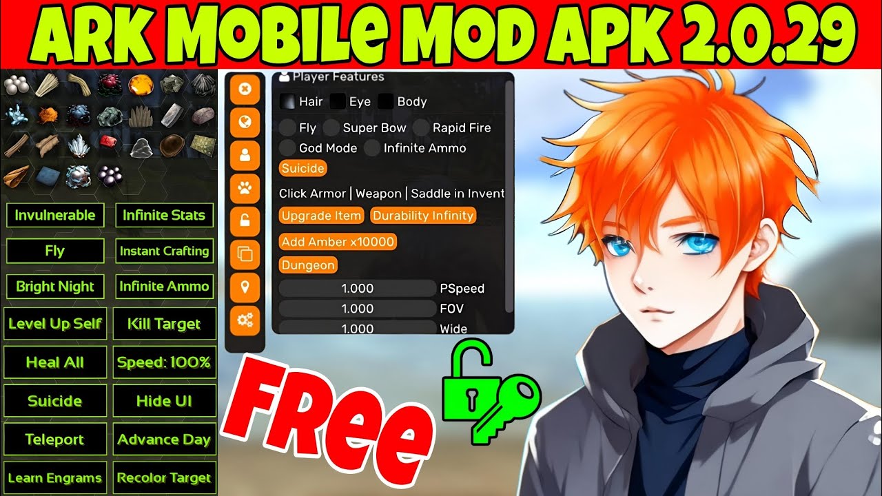 ARK Mobile Mod Offline Apk 2.0.29 💯 Android 10 + Mod💸 Unlimited Amber 😱