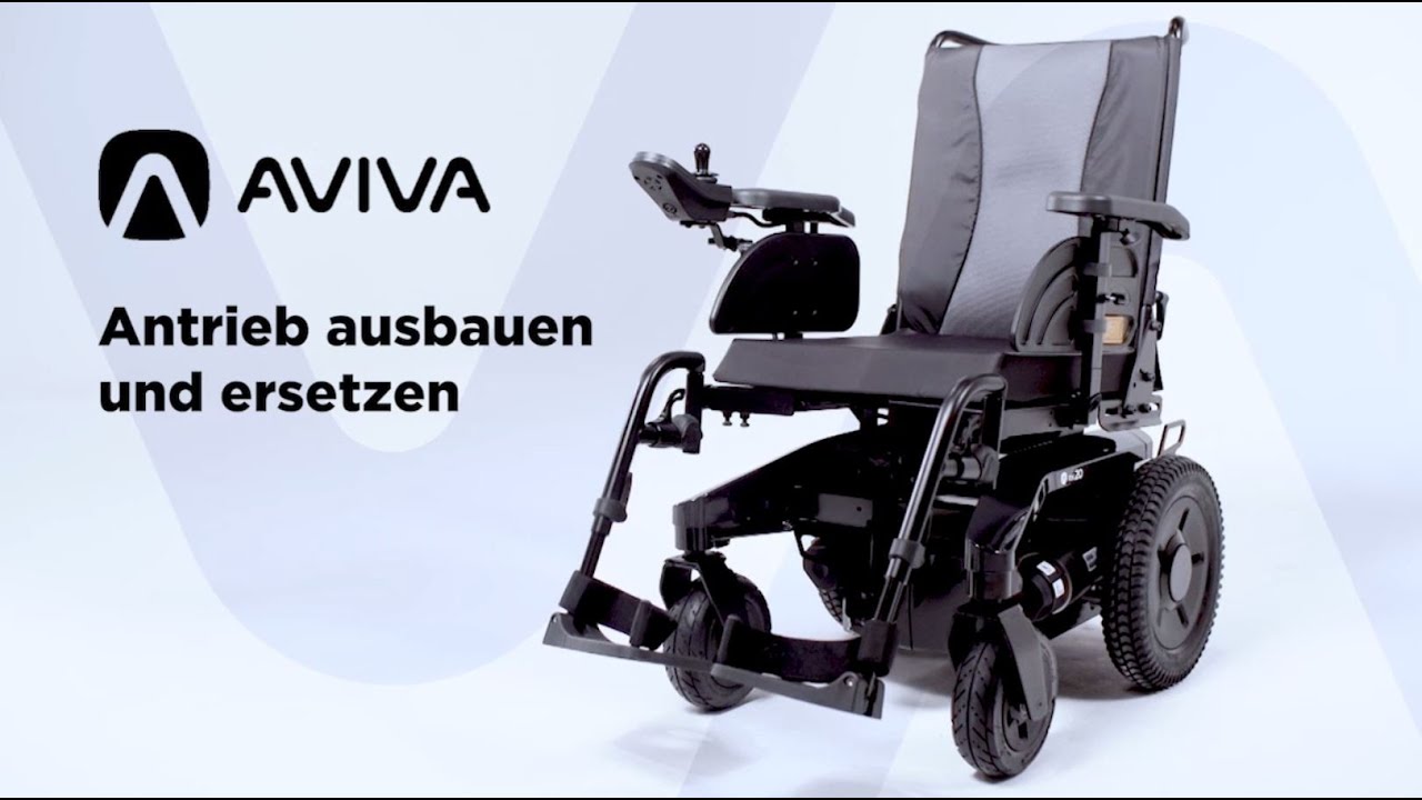 Invacare AVIVA RX Montagevideo: Antrieb ausbauen und ersetzen