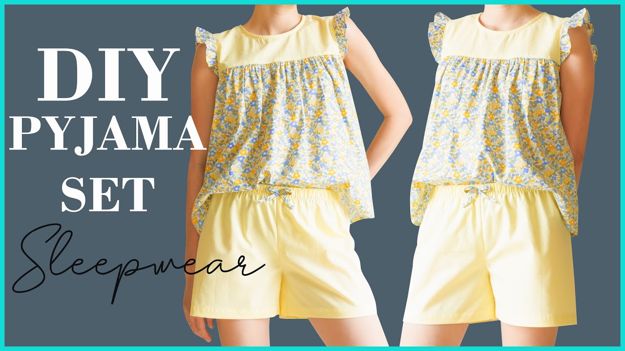 DIY Pajama Set | How To Make Sleepwear | Sewing Clothes Tutorial
