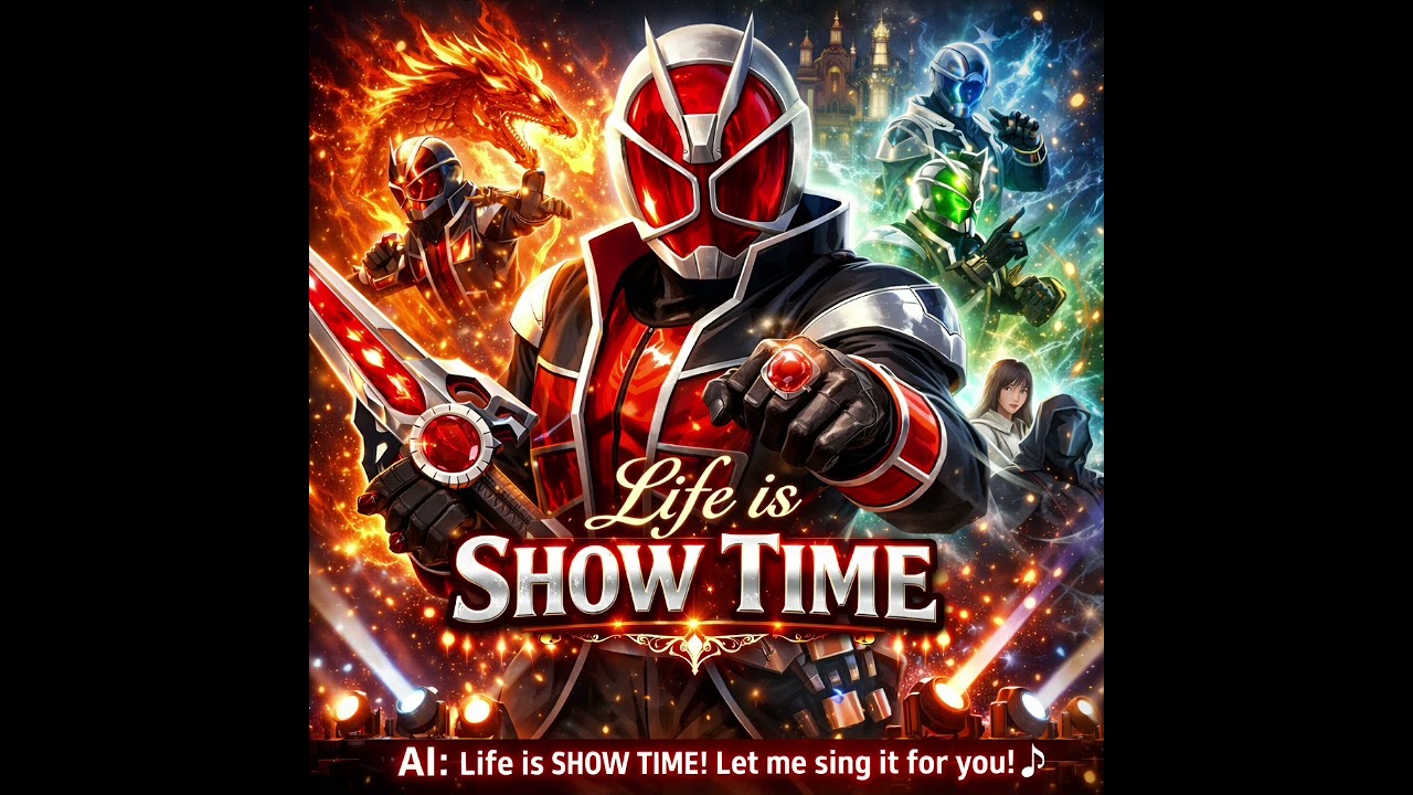 仮面ライダーウィザード | Life is SHOW TIME – AI Cover / Japanese × English Mix