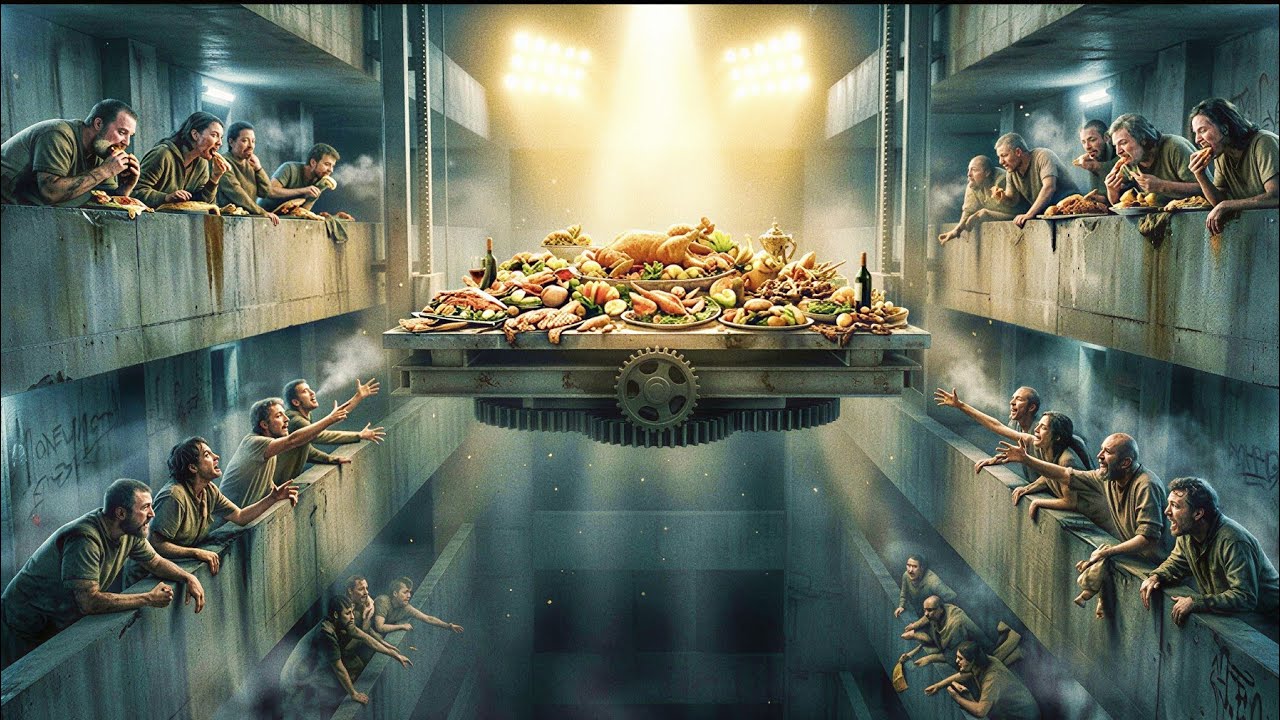 A Prison Where People Must Fight for Food From a Moving Platform