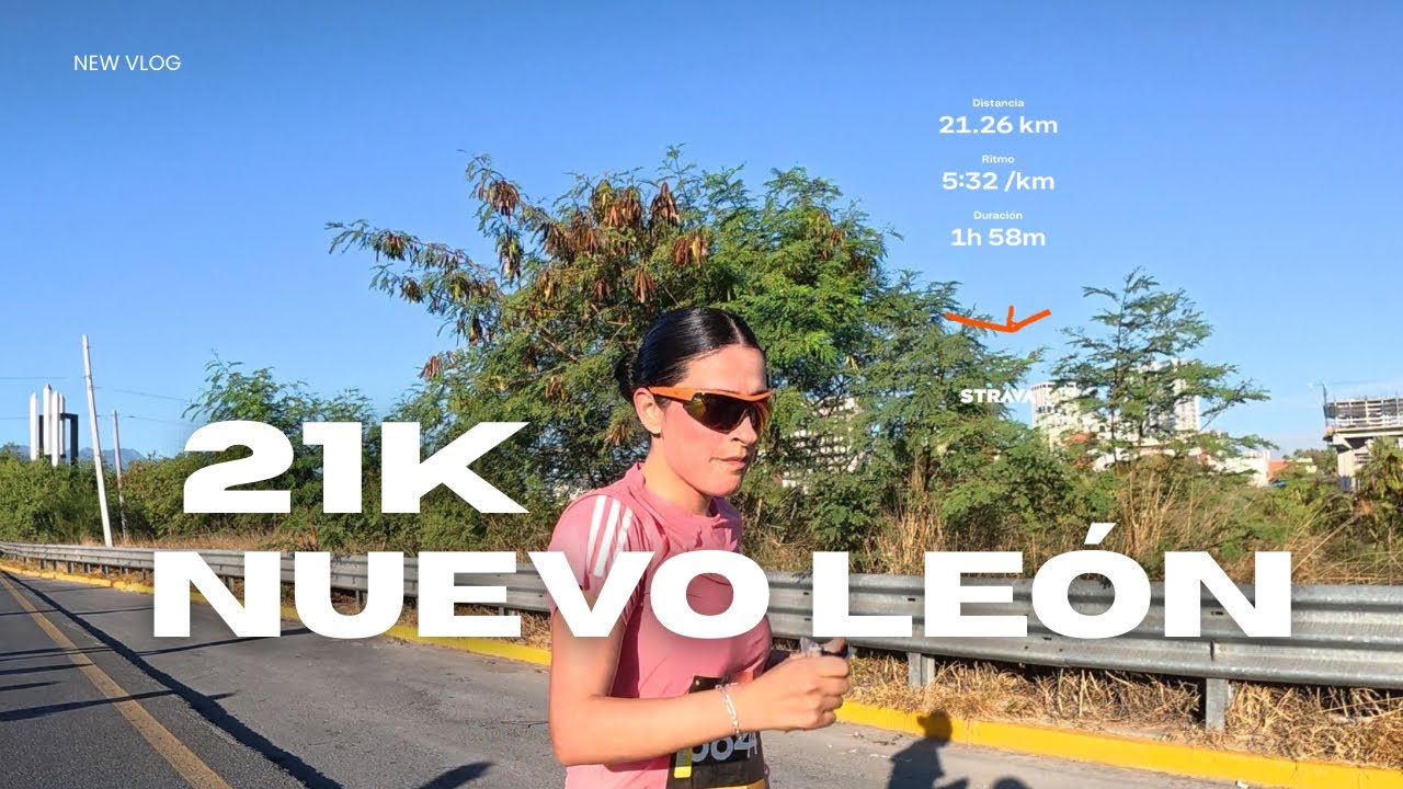 Corriendo medio maratón con carriola 