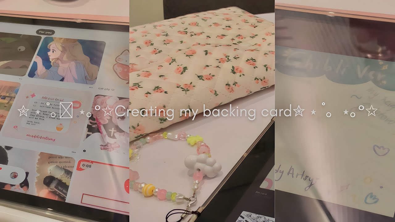 Small biz diary: Creating my clay pin backing card + getting inspo from pinterest! ⋆˚✿˖°