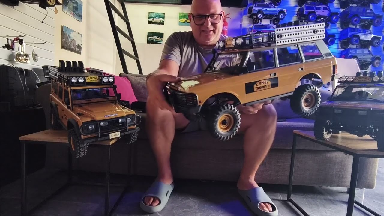  first impression of the Camel trophy range rover 4 doors And the first unboxing on the world #fms 