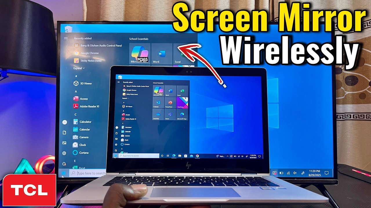 TCL Google TV: How to Screen Mirror Laptop to TV (Without HDMI) 