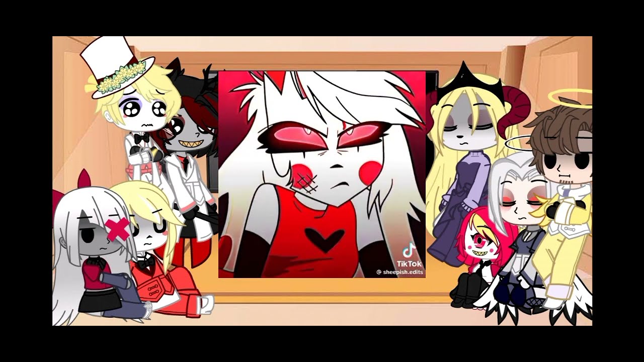 hazbin hotel reagindo ao rap da charlie @NinjaRapsOficial (my au) CharliexVaggie /gacha/ parte 5