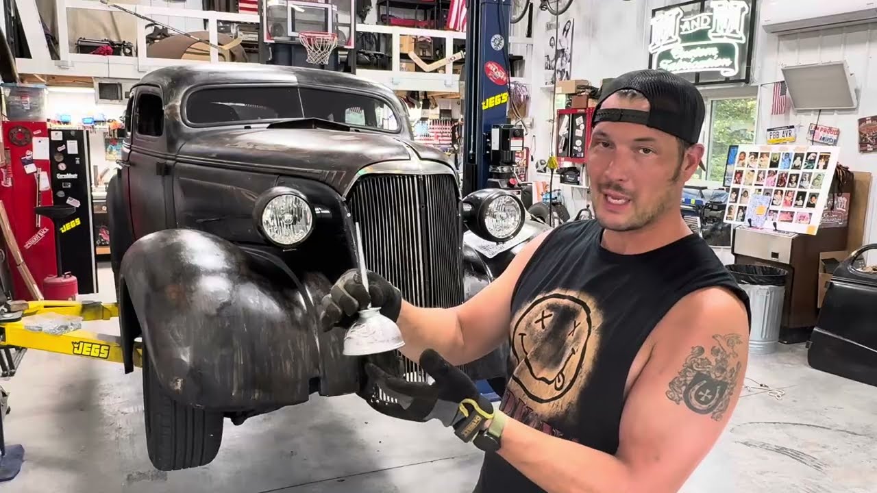 Finishing Through Frame Exhaust on the Master Deluxe / S10 chassis swap