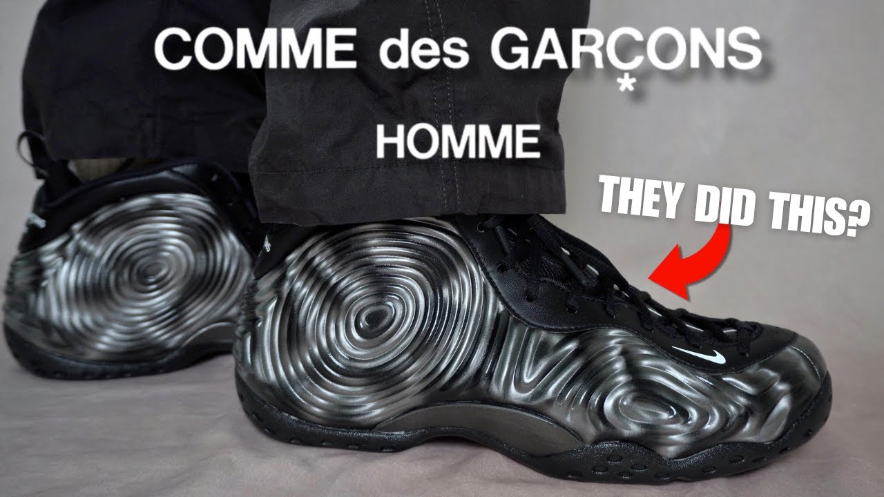 Я получил ГРААЛЬ! Обзор кроссовок Comme Des Garcons Nike Foamposite One Cat Eyes и их описание на...