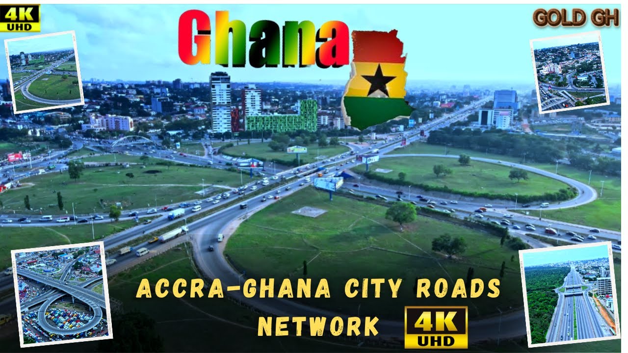 ROAD NETWORK IN ACCRA GHANA 🇬🇭 | 4K Drone Footage |