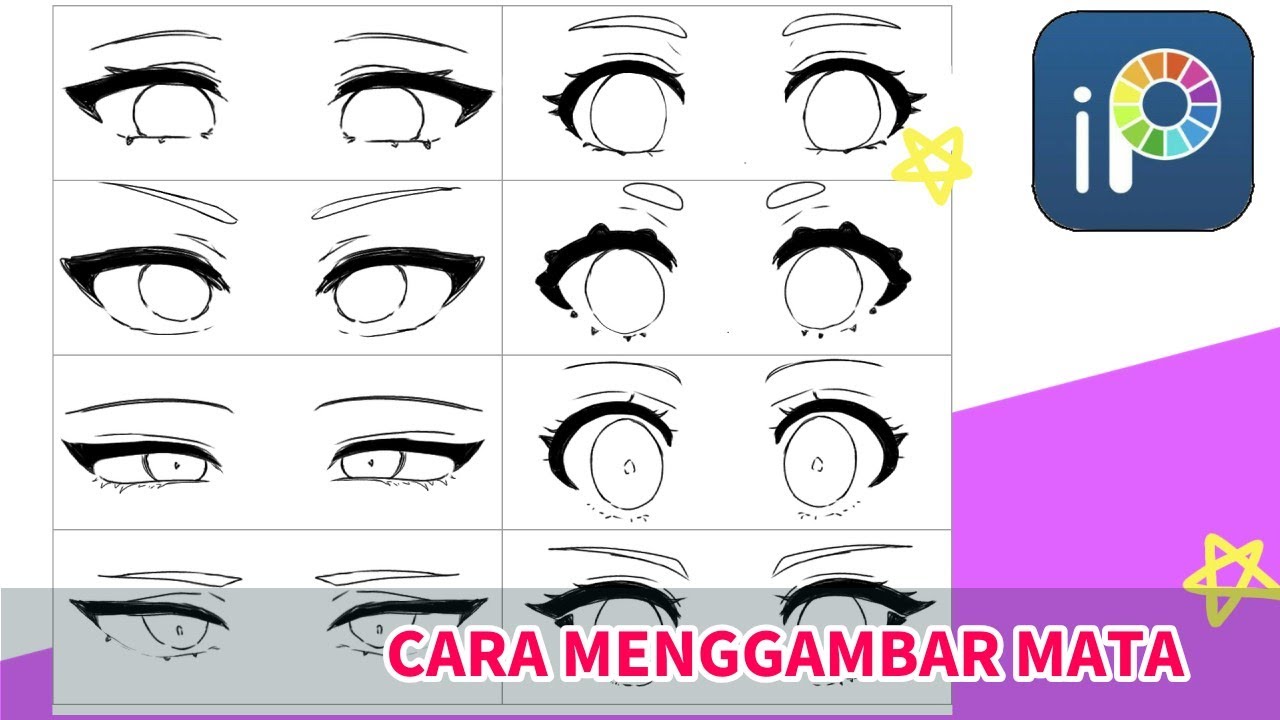 Tutorial Cara Menggambar Mata Anime di Ibis Paint X