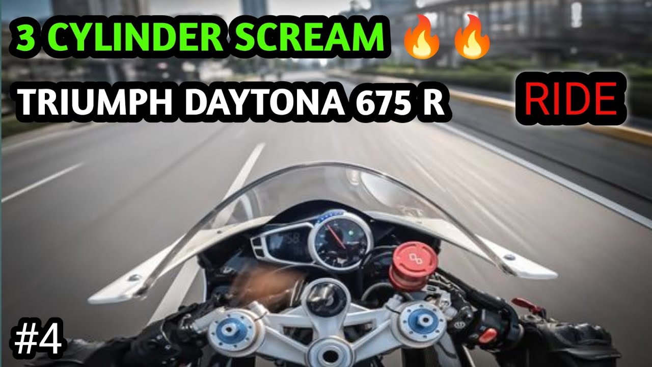 3 CYLINDER SCREAM - TRIUMPH DAYTONA 675 R 🔥🔥 