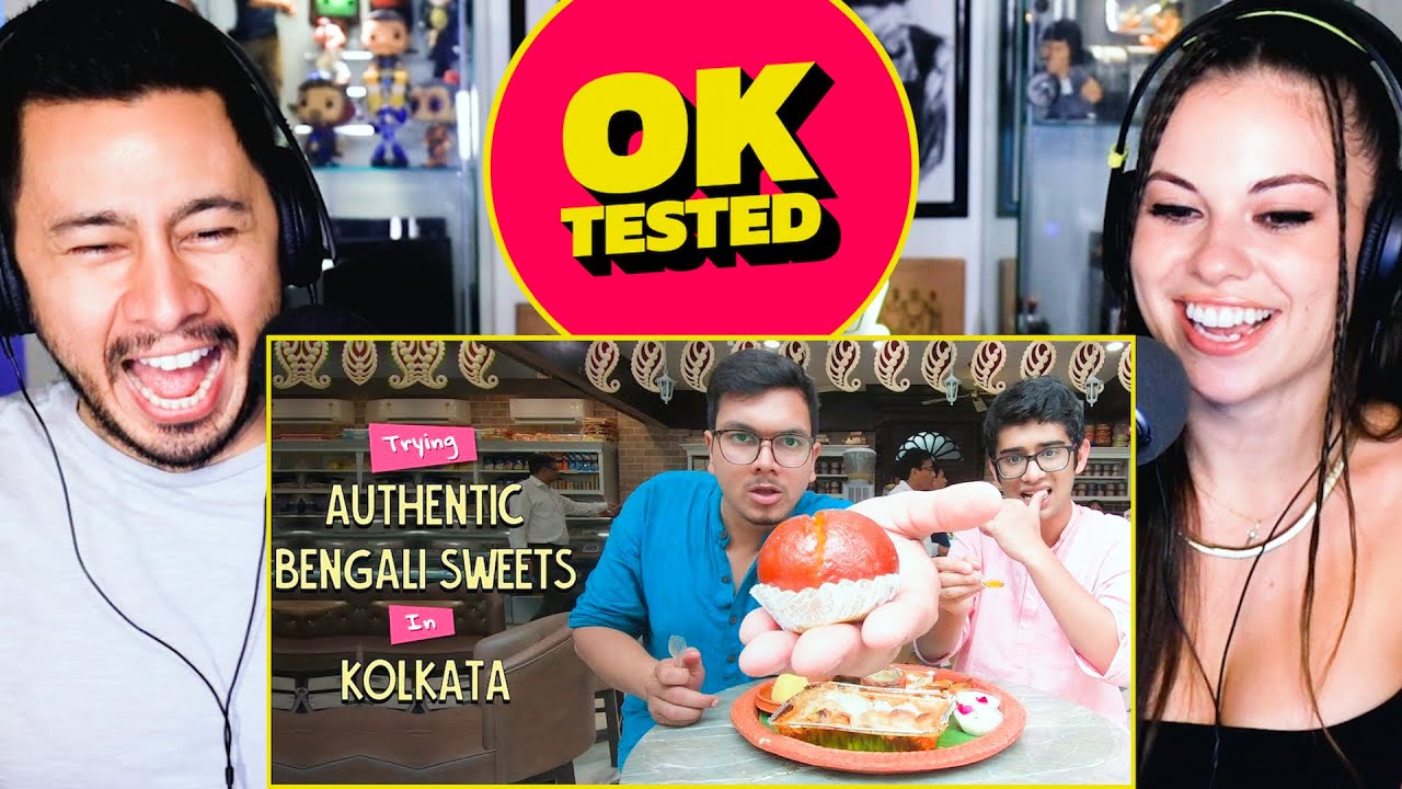 OK TESTED | Trying Authentic Bengali Sweets in Kolkata | Reaction by Jaby Koay & Alexus!