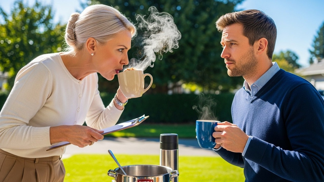 HOA Karen Demanded My Hot Chocolate Supply, Made Extra And Drank It On My Porch Instead