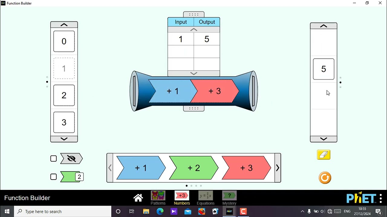 Function Builder in Phet Simulation