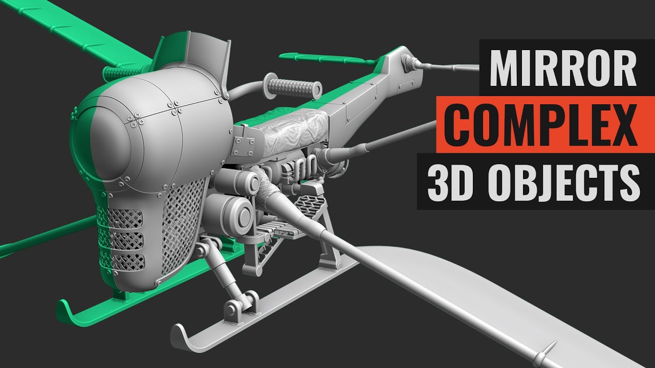 Mirror Complex 3D Objects in Blender
