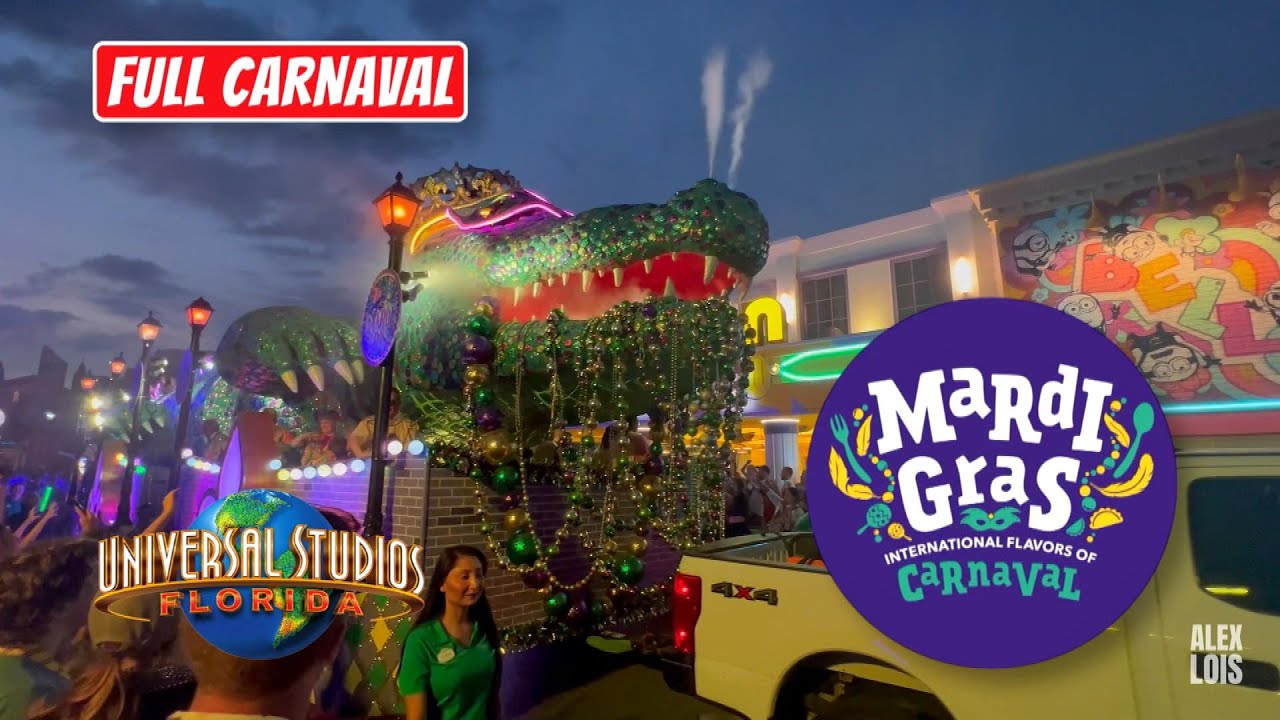 UNIVERSAL MARDI GRAS 2024 Full Carnaval at UNIVERSAL STUDIOS FLORIDA
