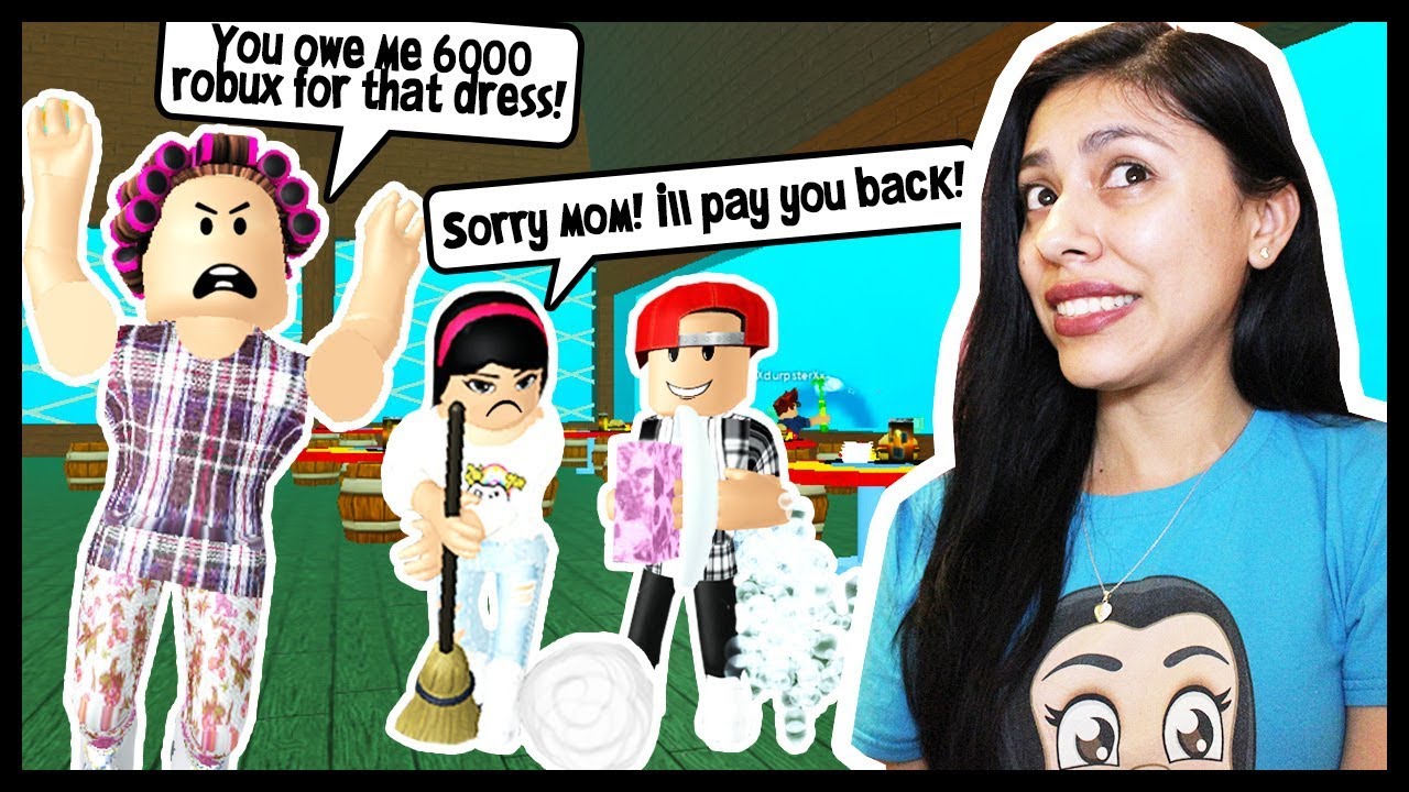 I OWE MY MOM MONEY! I HAVE TO GET A JOB TO PAY FOR MY PROM DRESS! - Roblox Roleyplay