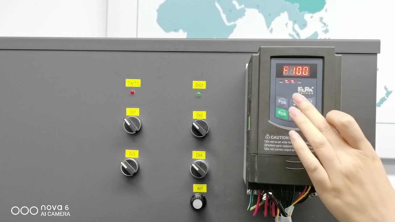 Eura Drive E2100 Series Instructions - Keypad Operation (操作步骤分解：键盘操作）