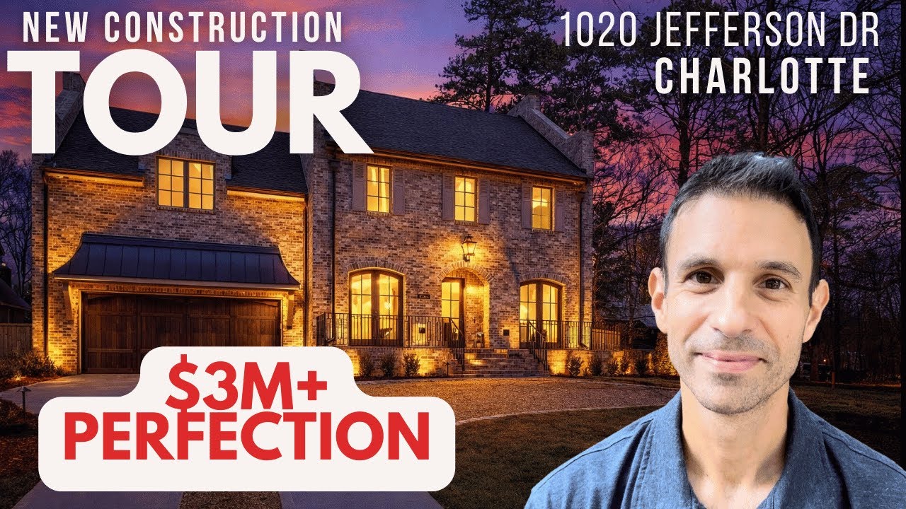 Inside a $2.995M Luxury New Build in Charlotte | Epic Heated Pool + Spa | 1020 Jefferson Dr
