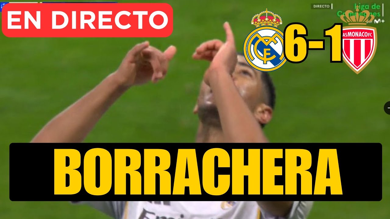 REAL MADRID 6-1 MÓNACO: BELLINGHAM REMATA LA BORRACHERA DE MBAPPE Y VINICIUS