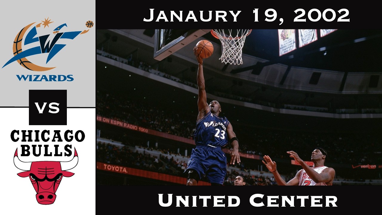 Full Game:  The Legend in the Wrong Uniform | Wizards vs Bulls (January 19, 2002)