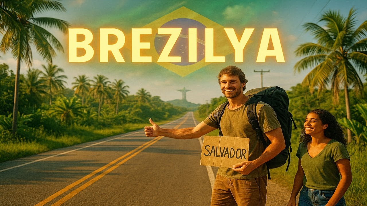 #1S/15B🇧🇷 OTOSTOPLA SALVADORA GİDİYORUM ! SOKAKTA KARTONDA UYUDUM !