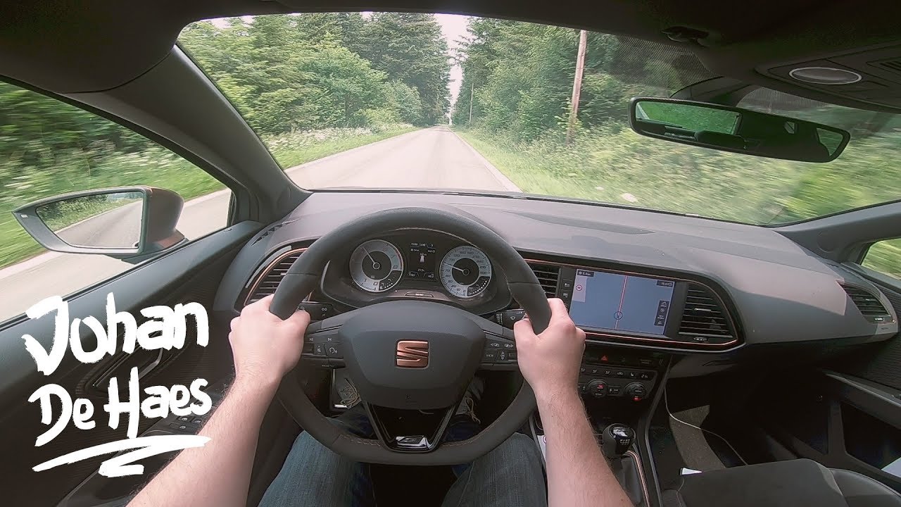 Seat Leon CUPRA R MANUAL TRANSMISSION 310hp POV test drive on country roads