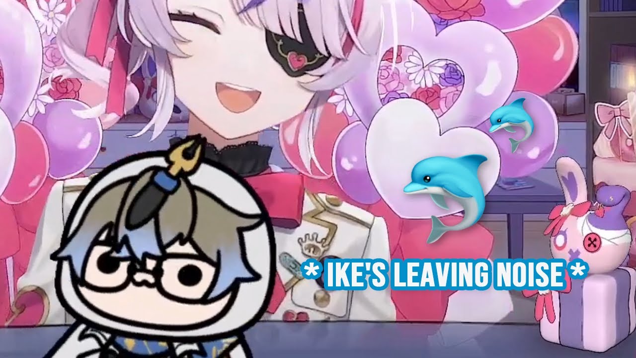 Ike's cute noises when he leaves VC #2 🐬 [ Ike Eveland ]