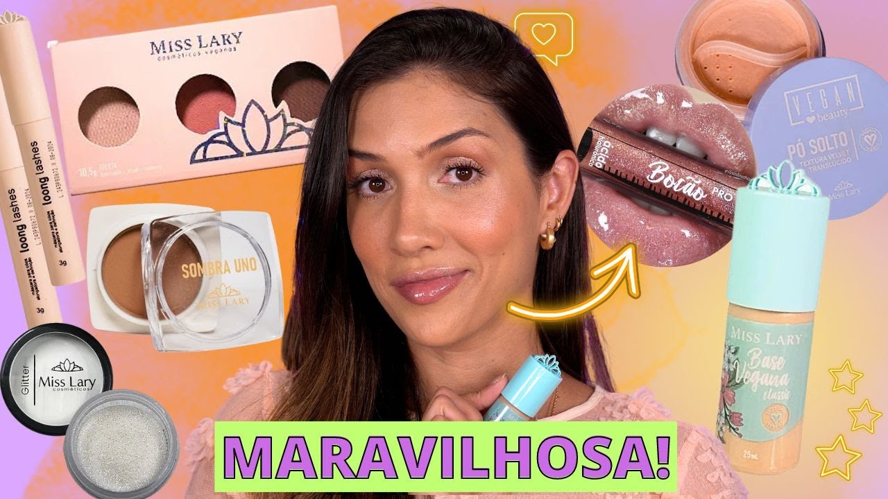 TESTEI a BASE VEGANA ACESSÍVEL que VIRALIZOU no TIKTOK e muitas OUTRAS MAKES da MISS LARY
