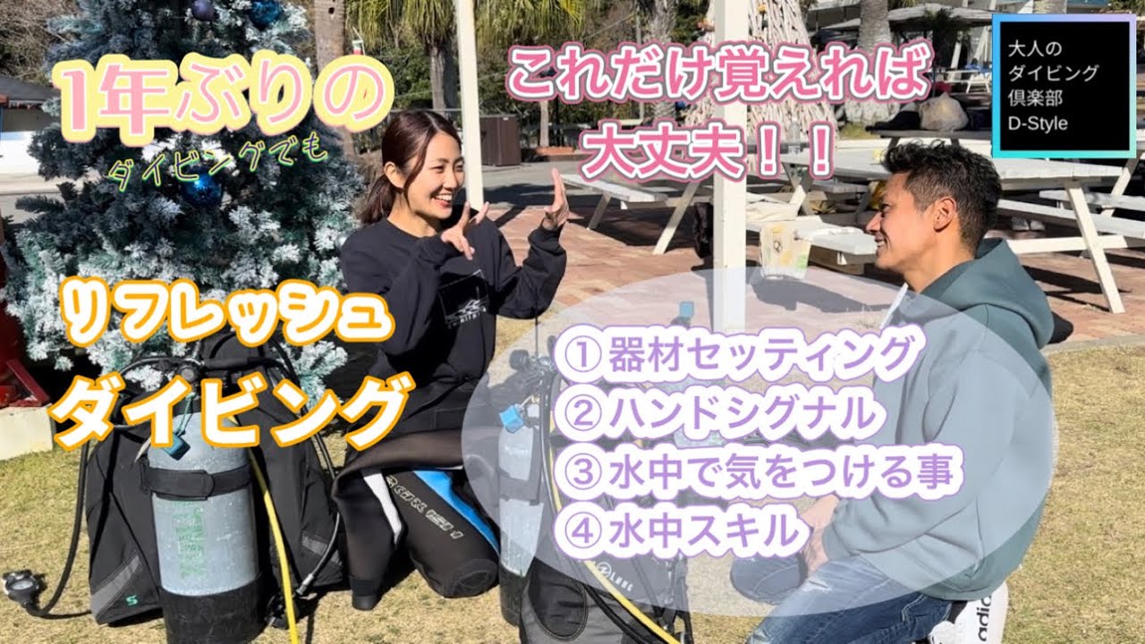 久しぶりにダイビングをする方へ/リフレッシュダイビング/ライセンス取得/ダイビング初心者向け/メリークリスマス