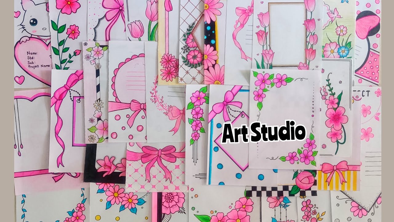 Border Designs/Border design for project/Project work designs/Assignment front page design handmade